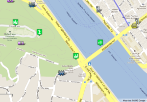 Gellert Spa Bath Budapest Tourist Map